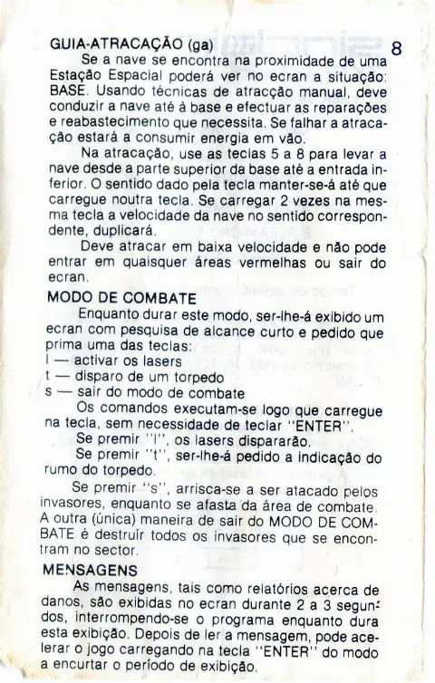 Scanned instructions