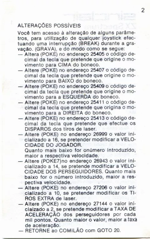 Scanned instructions