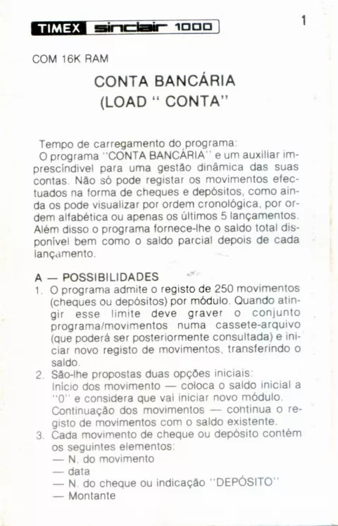 Scanned instructions