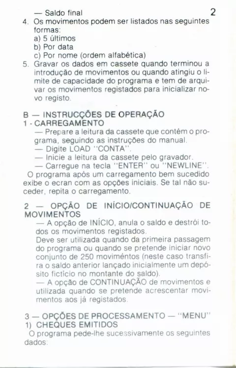 Scanned instructions