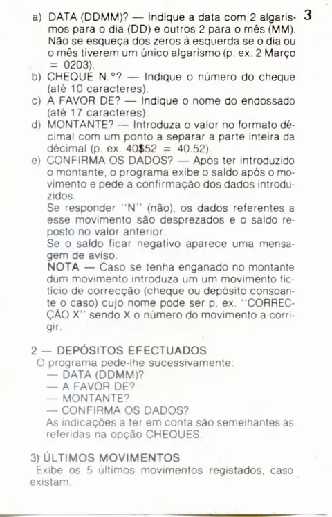 Scanned instructions