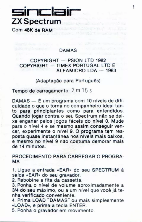 Scanned instructions