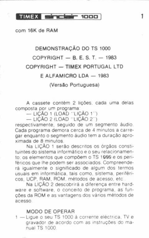 Scanned instructions