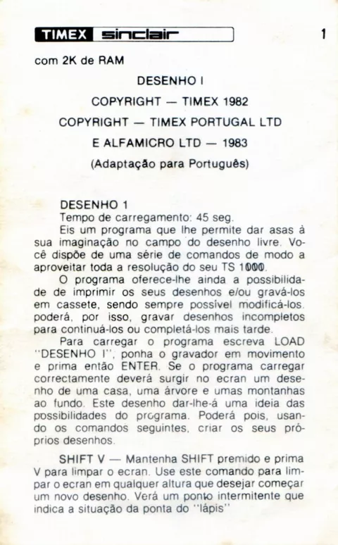 Scanned instructions