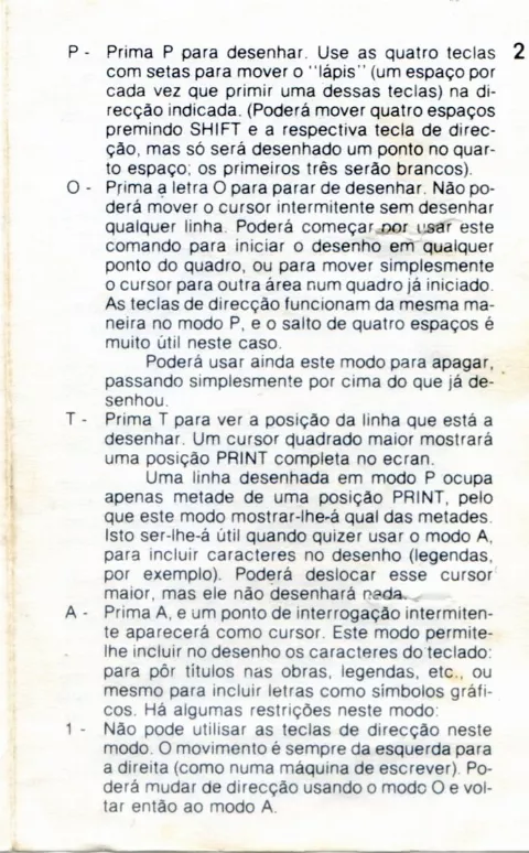 Scanned instructions