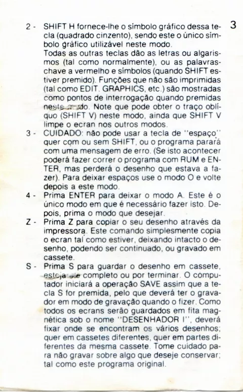 Scanned instructions