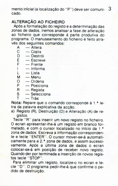 Scanned instructions
