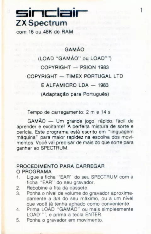 Scanned instructions
