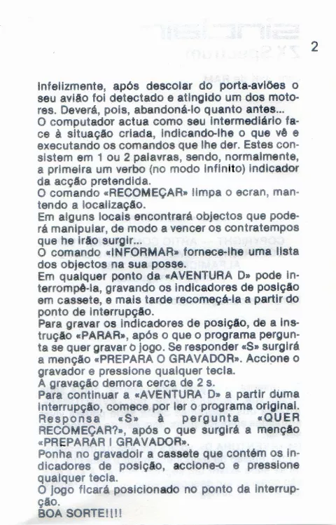 Scanned instructions