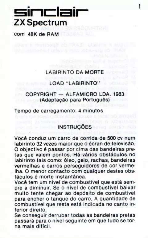 Scanned instructions
