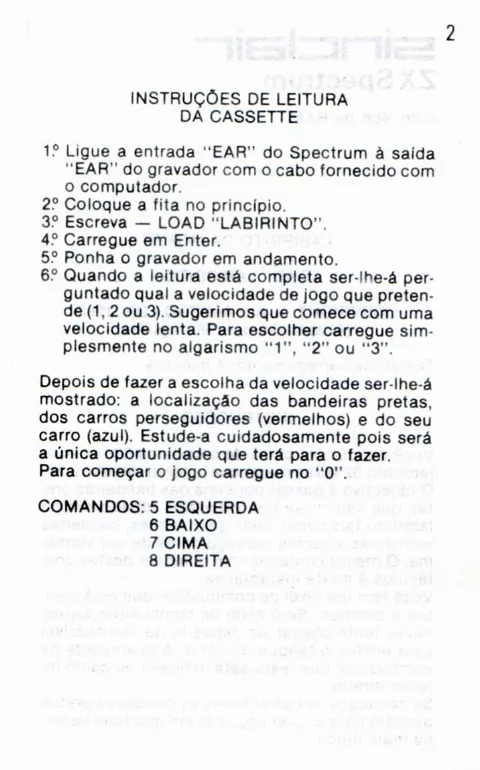 Scanned instructions