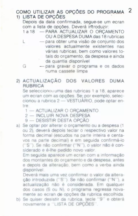Scanned instructions