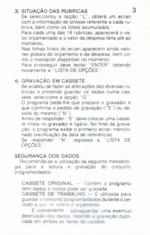 Scanned instructions