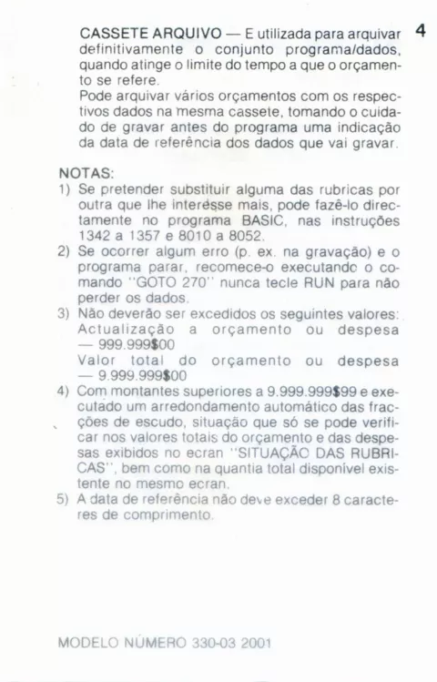 Scanned instructions