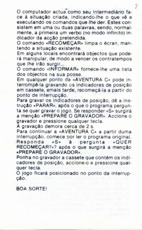 Scanned instructions
