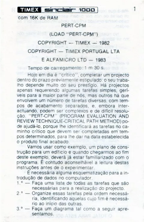 Scanned instructions