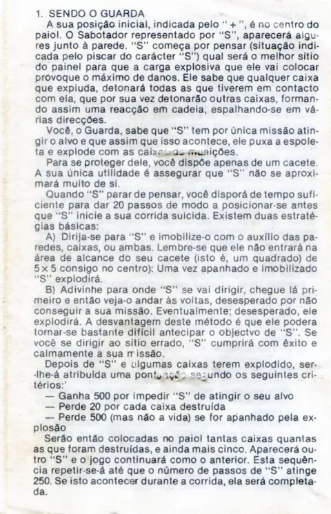 Scanned instructions