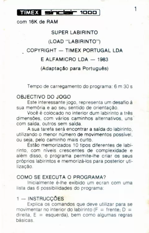 Scanned instructions