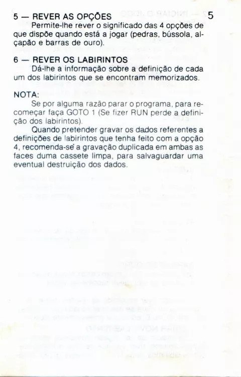 Scanned instructions