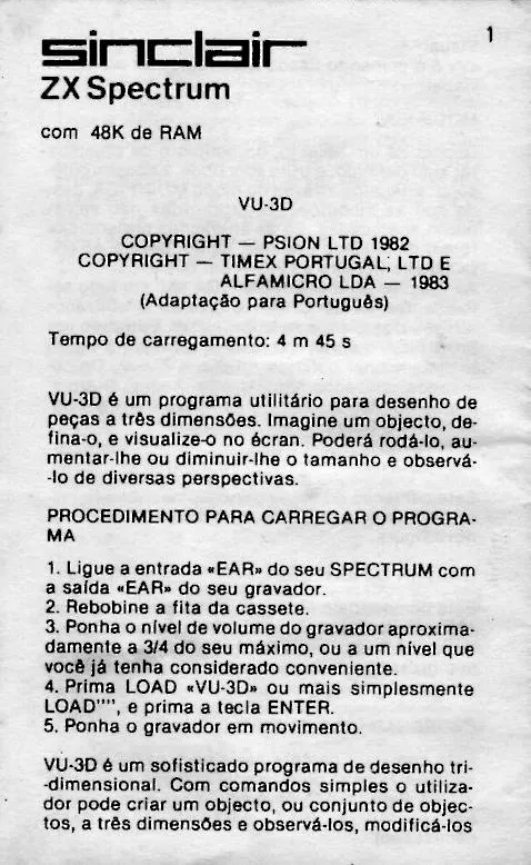 Scanned instructions