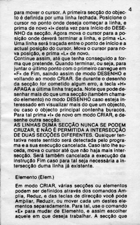 Scanned instructions