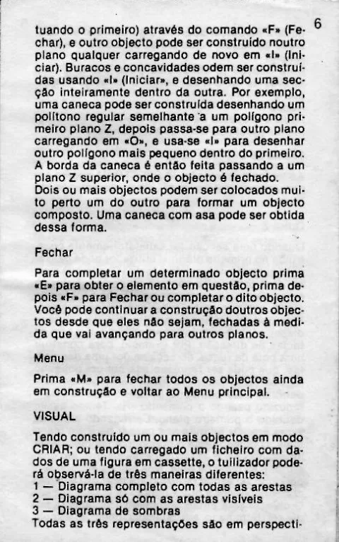 Scanned instructions