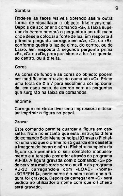 Scanned instructions