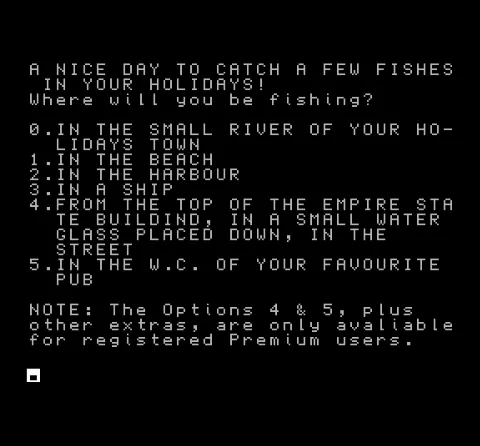 Opening screen