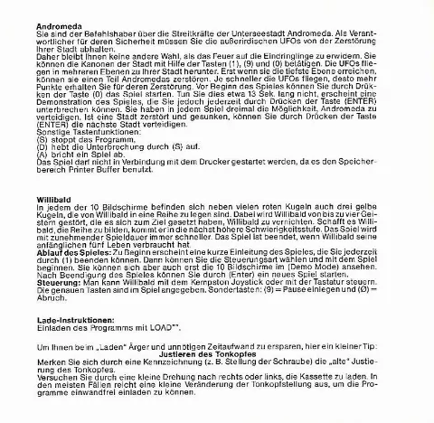 Scanned instructions