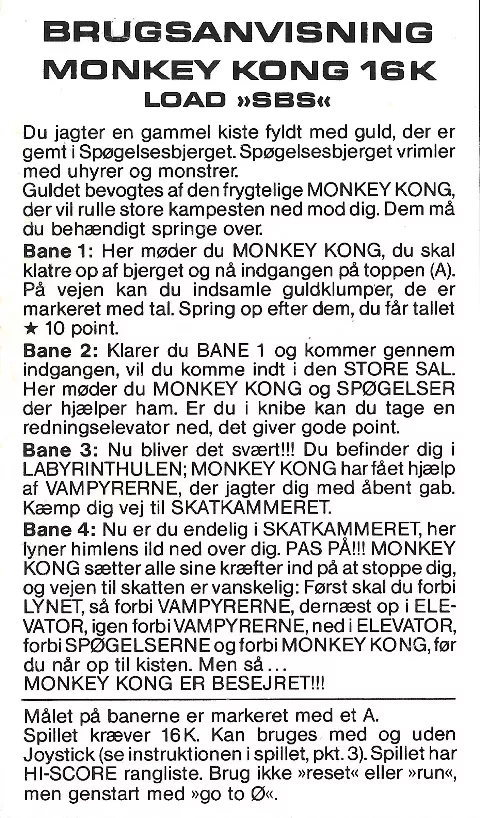 Scanned instructions