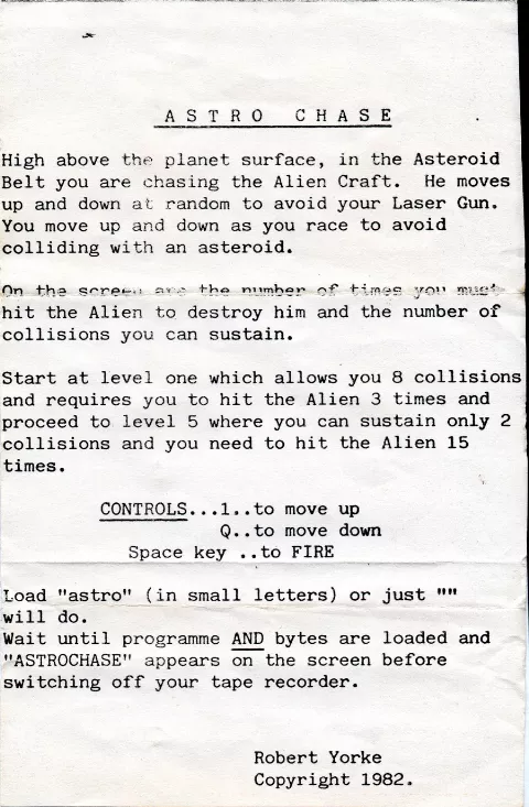 Scanned instructions