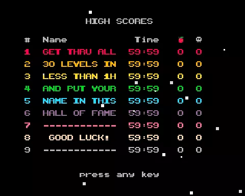 Running screen