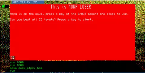 Opening screen