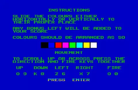Opening screen