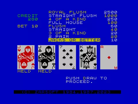 Running screen