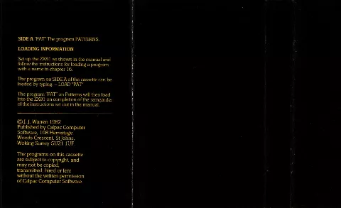 Inlay - Back