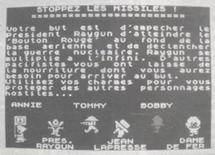Opening screen