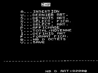Running screen