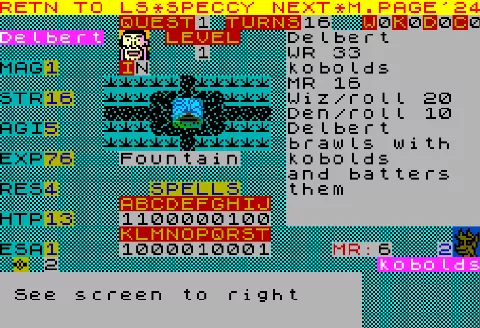 Running screen