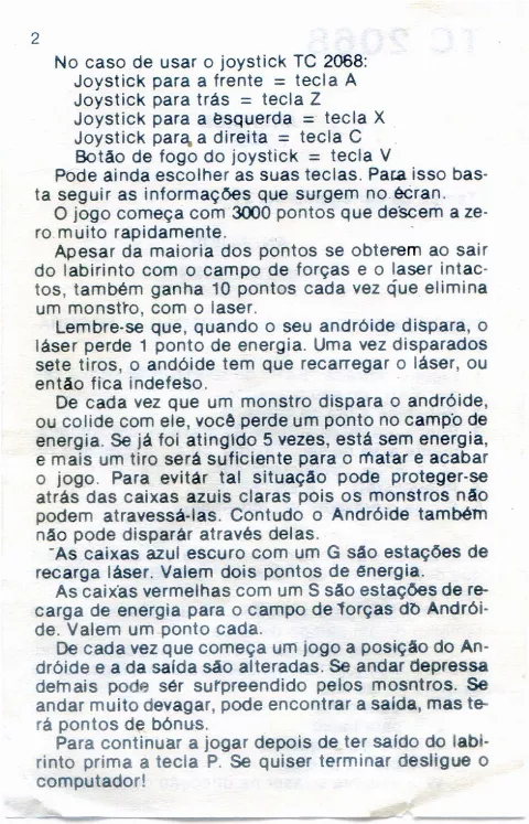 Scanned instructions