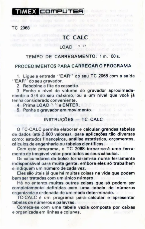 Scanned instructions