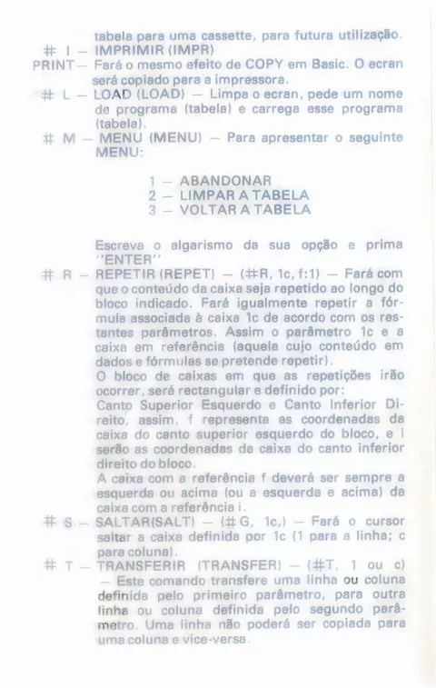 Scanned instructions