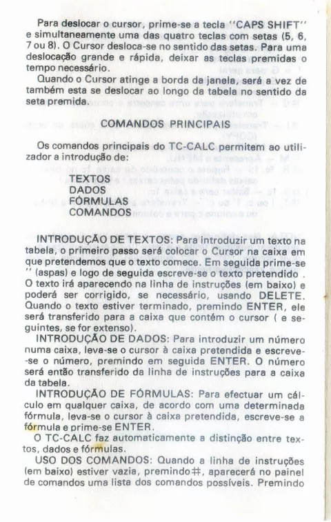 Scanned instructions