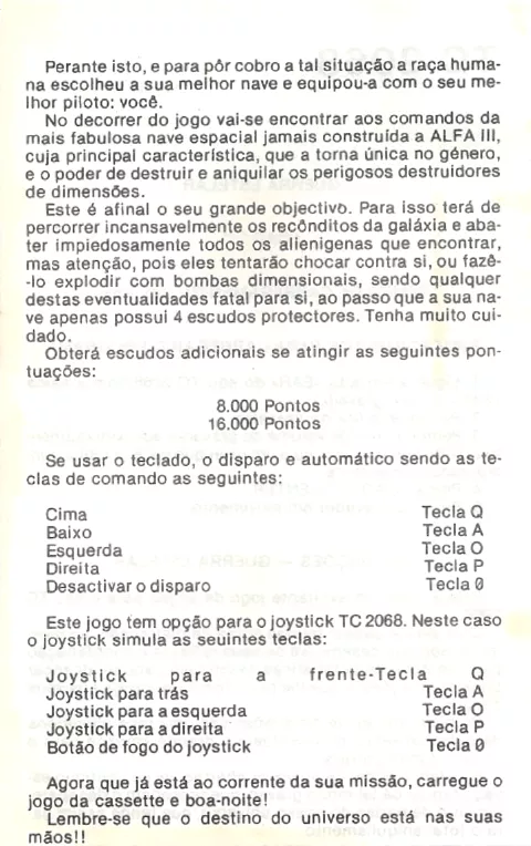 Scanned instructions