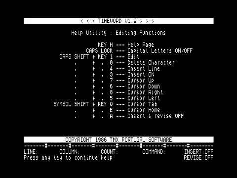 Running screen