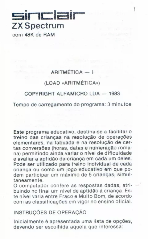Scanned instructions