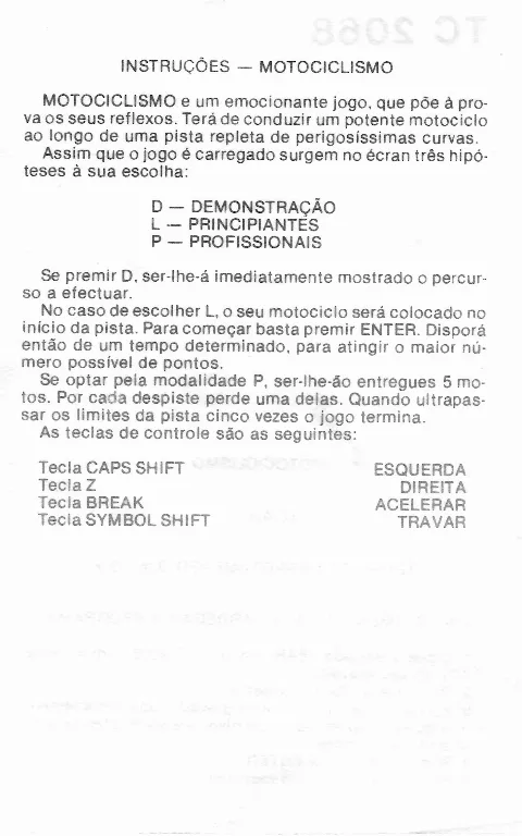 Scanned instructions