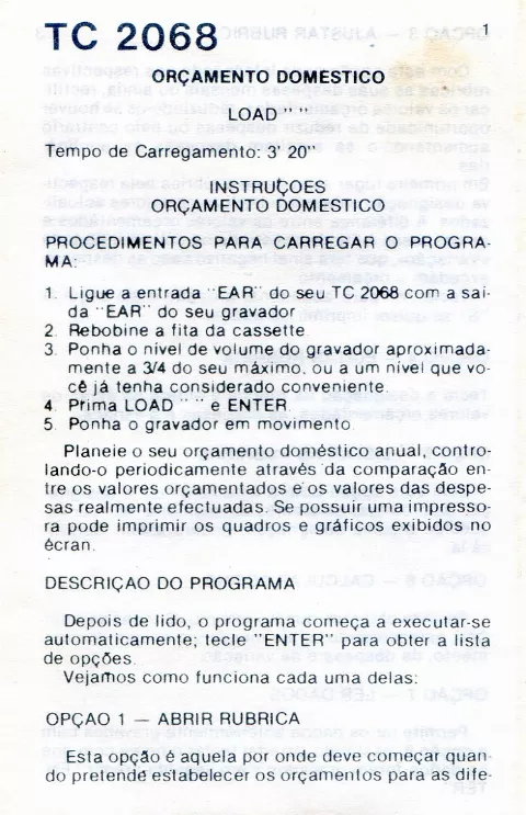 Scanned instructions