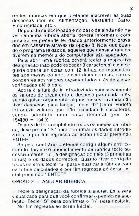 Scanned instructions
