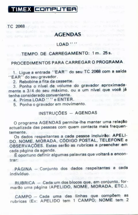 Scanned instructions